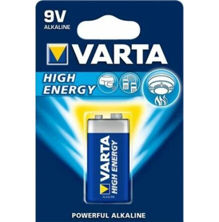 Varta 9V Batteri 6LR61 High Energy